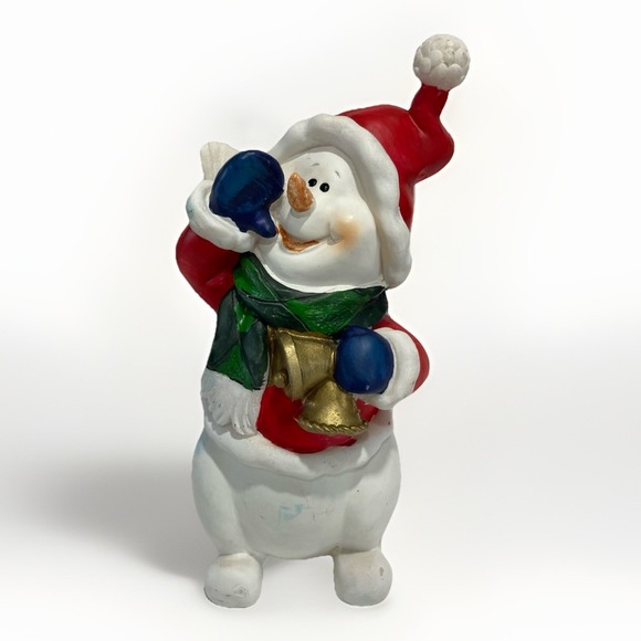 DECOR WALTHER Other - Vintage Snowman Santa Christmas/Holiday Decoration 6.5 inches x 2 inches